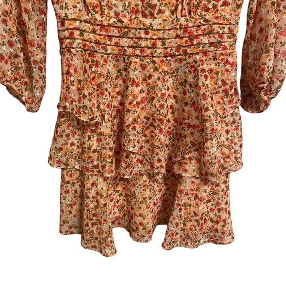 Anthropologie Lenon Edition Floral Tavi‎ Tiered Mini Dress Size XS - Picture 5 of 11